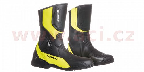 boty Sport Touring, KORE (černé/žluté fluo)